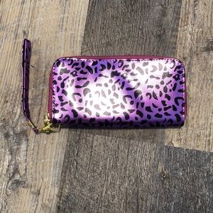 Cheetah wristlet